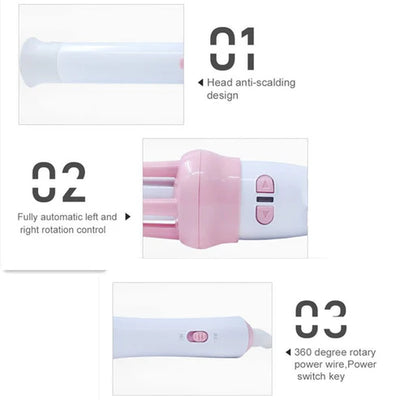 Rosy Handheld Hair Curler