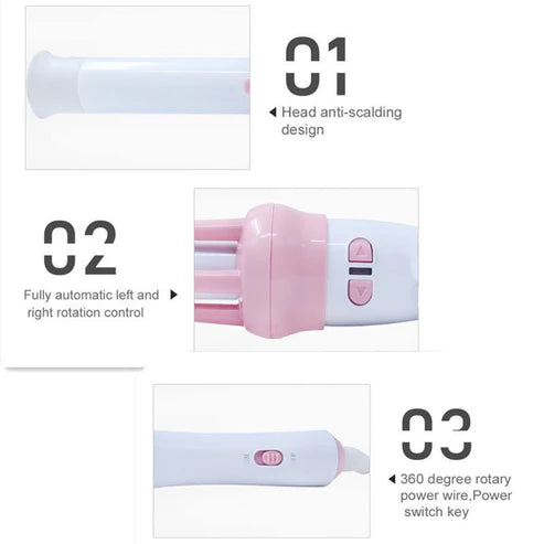 Rosy Handheld Hair Curler
